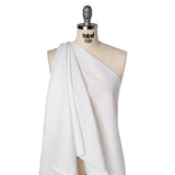 Stiff Woven Cotton Fusible Interlining - White - Deadstock