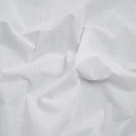 Stiff Woven Cotton Fusible Interlining - White - Deadstock