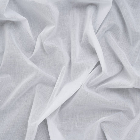 Lightweight Cotton Fusible Woven Interlining - White - Deadstock