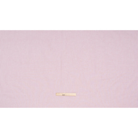 Cotton Oxford Shirting - Red and White Candy Stripes - Deadstock