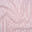 Cotton Oxford Shirting - Red and White Candy Stripes - Deadstock