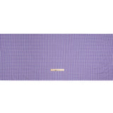 Cotton Twill Shirting - Purple and White Plaid - Deadstock