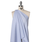Cotton Shirting - Sky Blue and White Pinstripes - Deadstock