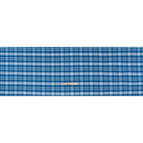 Cotton Oxford Shirting - Bright Blue and White Plaid - Deadstock