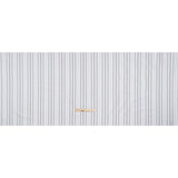 Cotton Oxford Shirting - White and Shades of Gray Stripes - Deadstock