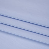 Cotton Shirting - Sky Blue and White Fine Stripes - Designer Deadstock