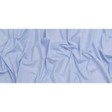 Cotton Shirting - Sky Blue and White Fine Stripes - Designer Deadstock