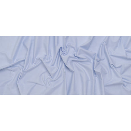 Cotton Oxford Shirting - Pale Blue and White - Designer Deadstock