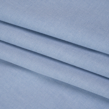 Cotton Oxford Shirting - Sky Blue and White - Deadstock