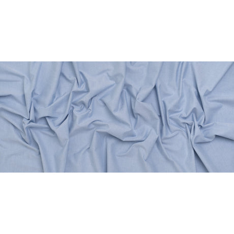 Cotton Oxford Shirting - Sky Blue and White - Deadstock