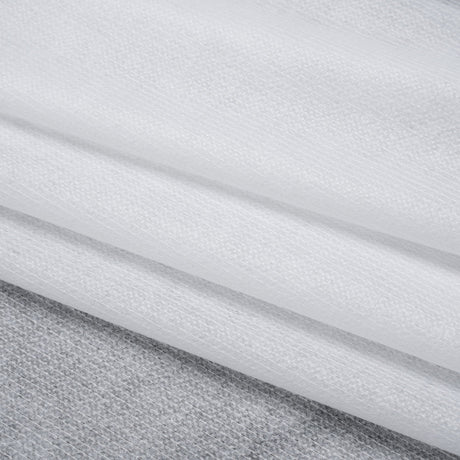Non-Woven Fusible Interlining with Reinforced Threading - White - Deadstock