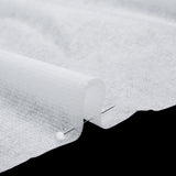 Non-Woven Fusible Interlining with Reinforced Threading - White - Deadstock
