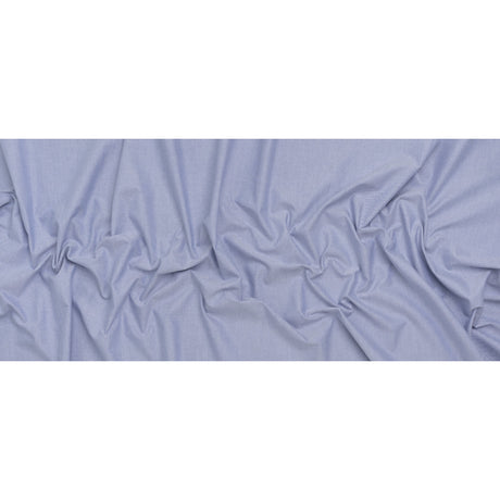 Cotton Oxford Shirting - Marina Blue - Deadstock