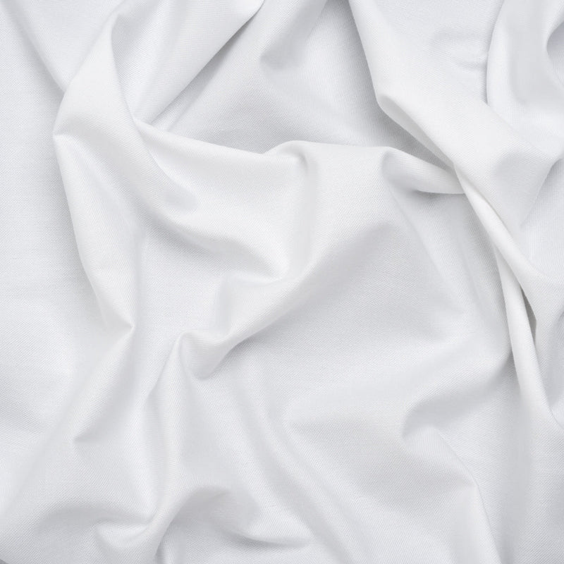 Cotton Oxford Shirting - Snow White - Deadstock