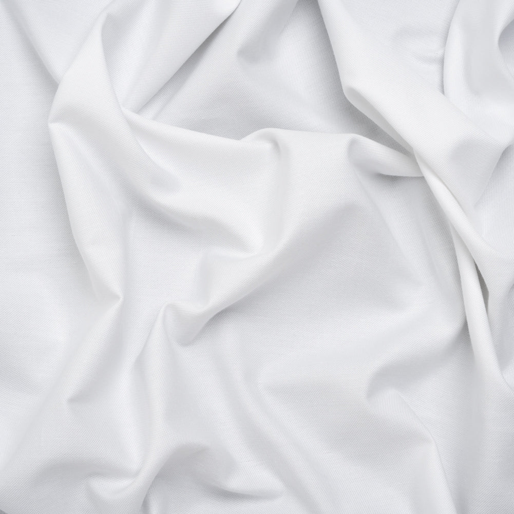 Cotton Oxford Shirting - Snow White - Deadstock
