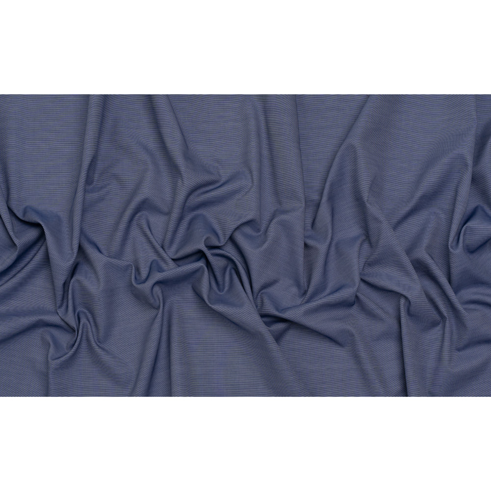 Cotton Shirting - Cobalt Blue and White - Deadstock