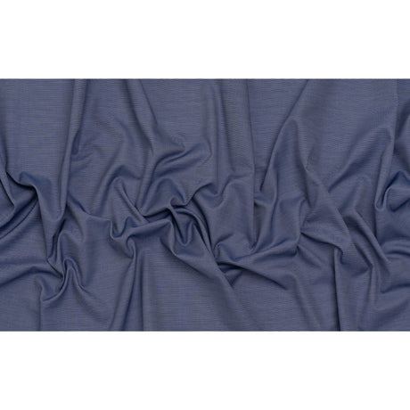 Cotton Shirting - Cobalt Blue and White - Deadstock