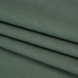 Cotton Oxford Shirting - Evergreen and White - Deadstock