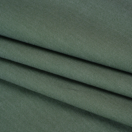 Cotton Oxford Shirting - Evergreen and White - Deadstock