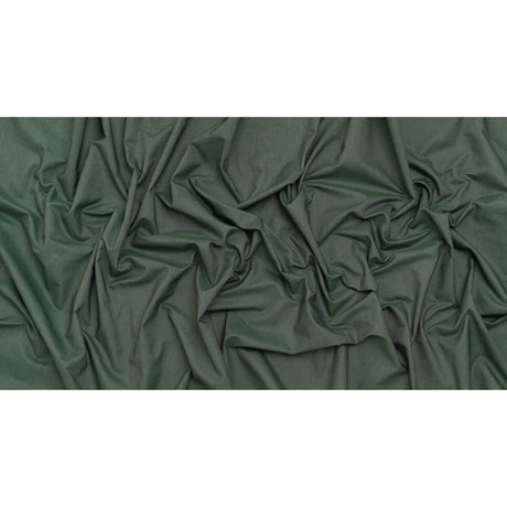 Cotton Oxford Shirting - Evergreen and White - Deadstock