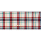 Brushed Cotton Shirting - Red, Blue and Sea Green Plaid - Deadstock