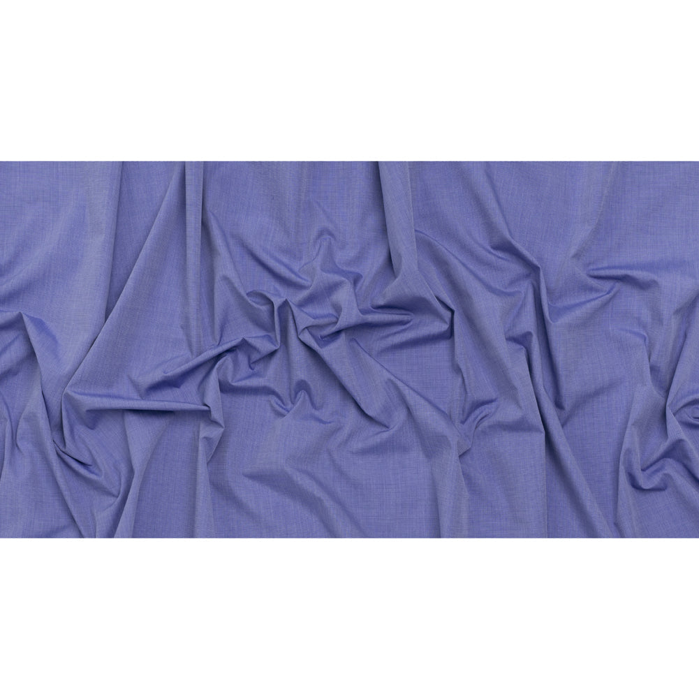 Cotton Shirting - Bright Blue and White - Deadstock