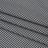 Cotton Shirting - Black and White Checks - Deadstock