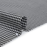 Cotton Shirting - Black and White Checks - Deadstock