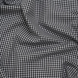 Cotton Shirting - Black and White Checks - Deadstock