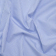 Cotton Gingham Shirting - Sky Blue and White Checks - Designer Deadstock