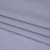 Cotton Shirting - Blue and White Tiny Windowpane Checks - Designer Deadstock