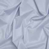 Cotton Twill Shirting - Blue, Gray and White Stripes - Deadstock