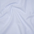 Cotton Oxford Shirting - Baby Blue and White Stripes - Deadstock
