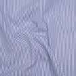 Cotton Poplin Shirting - Blue and White Candy Stripes - Designer Deadstock