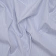 Cotton Shirting - Blue and White Pinstripes - Designer Deadstock