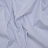 Cotton Shirting - Blue and White Pinstripes - Designer Deadstock