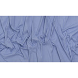 Stretch Cotton Shirting - Bold Blue and White Micro Stripes - Designer Deadstock