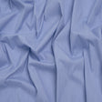 Stretch Cotton Shirting - Bold Blue and White Micro Stripes - Designer Deadstock