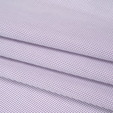 Cotton Shirting - Fuchsia Purple and White Checks - Deadstock
