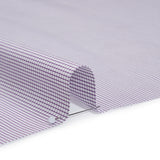 Cotton Shirting - Fuchsia Purple and White Checks - Deadstock
