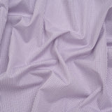 Cotton Shirting - Fuchsia Purple and White Checks - Deadstock