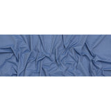 Cotton Twill Shirting - Cobalt Blue and White Checks - Deadstock