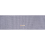 Cotton Twill Shirting - Navy Blue, Purple and White Tattersall Check - Designer Deadstock