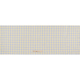 Cotton Twill Shirting - Sky Blue, Sunshine Yellow and White Plaid - Deadstock