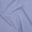 Cotton Shirting - Blue and White Subtle Windowpane Checks - Deadstock