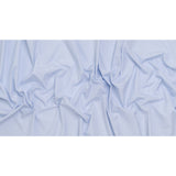 Cotton Shirting - Light Blue and White Micro Checks - Designer Deadstock