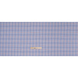 Soft Cotton Twill Shirting - Blue, Red and White Plaid - Deadstock