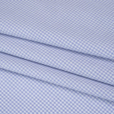 Cotton Shirting - Country Blue and White Checks - Deadstock