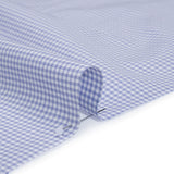 Cotton Shirting - Country Blue and White Checks - Deadstock
