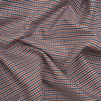 Cotton Oxford Shirting - Burnt Orange, Navy and White Tattersall Check - Deadstock
